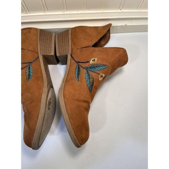 indigo Chanted Ankle Booties Embroidery SIZE 6 - Picture 16 of 16